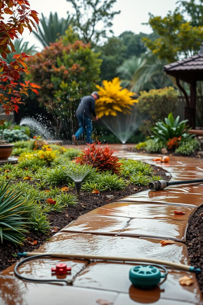 Hardscaping and Irrigation Installation