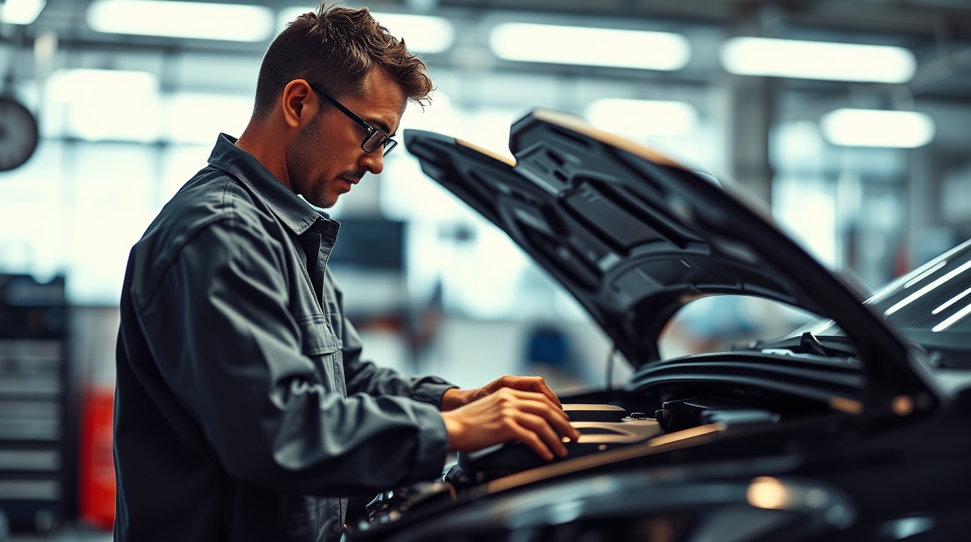 Professional Vehicle Inspection in Progress