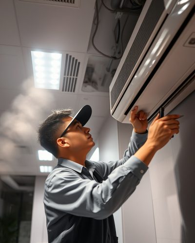 Aircon Gas Top-Up and Chemical Wash Process